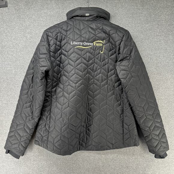 NEW Noble Equestrian Quilted Jacket Women's Size Large Black Insulated Warm - Picture 4 of 12